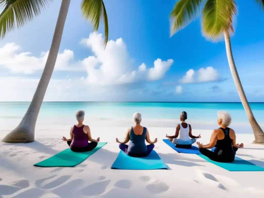 Tranquilidad y revitalización con yoga en la playa Viajes de yoga para mayores en destinos tranquilos y seguros